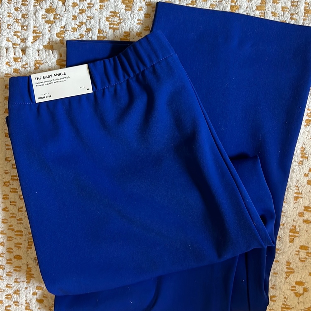 Royal Blue High Rise “The Easy Ankle” Ann Taylor pant